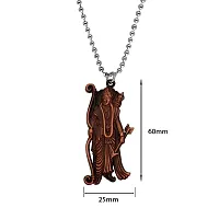 M Men Style Lord Shree Ram Idol Statue in Antique Finish Locket Murti With Chain Copper Zinc Metal Religious Pendant Necklace Chain For Men And Women-thumb1