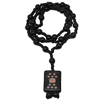 Religious Jewelry Mahakal Locket Black White Crystal Cotton Dori Necklace Pendant-thumb1