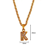 Sullery Alphabet Initial Letter K Locket Gift for Lover Girlfriend Wife Sister Pendant Necklace for Women and Girl-thumb1