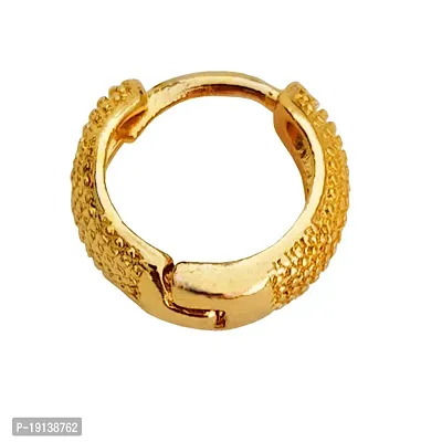 Sullery Mens Bali Single Eearing Gold Stainless Steel Ring, Bali For Men And Women-thumb0