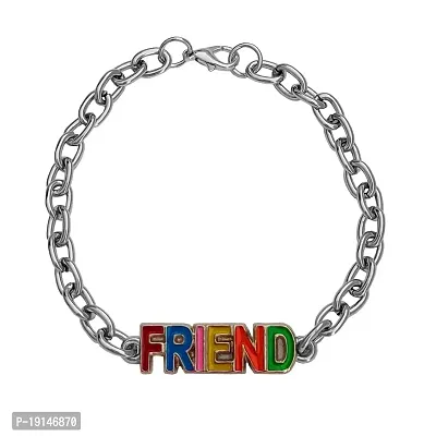 M Men Style Friend Letter Charm Link Chain Bracelet With Lobster Clasp Multicolor Metal And Stainless Steel Bracelet For Boys And Girls FriendSBr2022229
