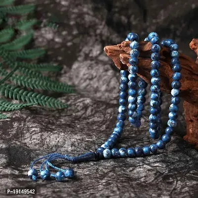 M Men Style Tasbih Prayer 99 Beads Allah  Muhammad Engraved Islamic Rosary Muslim Islam Misbaha Tasbeeh Sibha Acrylic Necklace(Blue)-thumb3