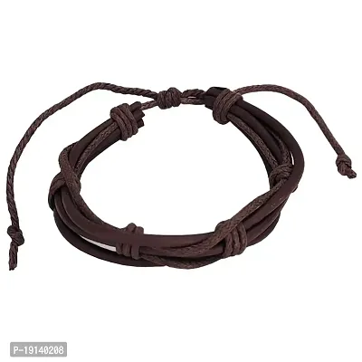 Sullery Casual Leather Wraps Multistrand Wristband Bracelet for Men and Women