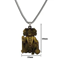 M Men Style Lord Shree Panchmukhi Hanuman Snake Chain Bronze Zinc And Metal Pendant Necklace For Men And women-thumb1