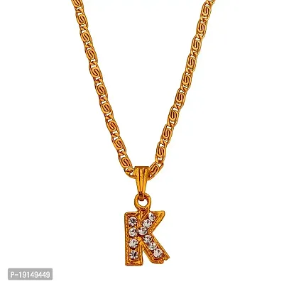 Sullery Alphabet Initial Letter K Locket Gift for Lover Girlfriend Wife Sister Pendant Necklace for Women and Girl