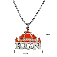 M Men Style Muslim Mosque Locket Muslim Gift Islamic Allah Jewelry Multicolour Zinc Metal Pendant for Men and Women-thumb1