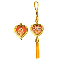 M Men Style Rotational Dual Side Heart Maa Durga Sherawali Kali Yellow Tassel For Men SCr101-thumb1