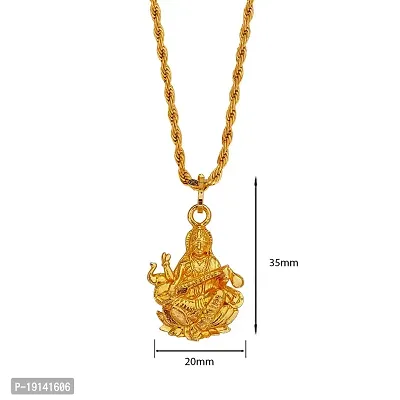 Buy M Men Style Latest Saraswati MATA Ji Locket Temple Jewellery