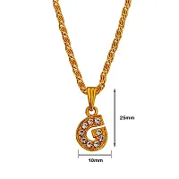 Sullery Alphabet Initial Letter G Locket Gift for Lover Girlfriend Wife Sister Pendant Necklace for Women and Girl-thumb1