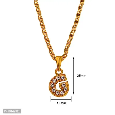 Sullery Alphabet Initial Letter G Locket Gift for Lover Girlfriend Wife Sister Pendant Necklace for Women and Girl-thumb2