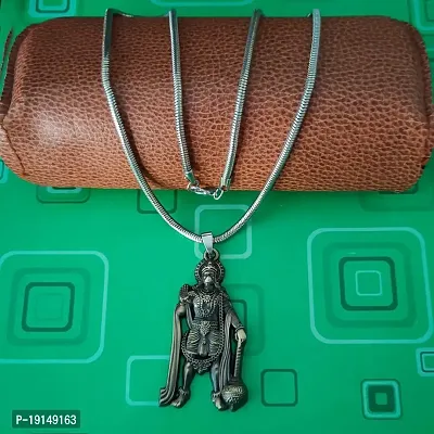M Men Style Lord Hanuman Pawanputra Bajirang Bali Snake Chain Bronze Zinc And Metal Pendant Necklace For Men And Women SPn20221062-thumb3
