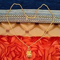 Sullery Hindu Religious Lord Durga Kali Shakti Maa Chamunda Gold Brass Rope Chain Pendant Necklace for Men and Women-thumb3