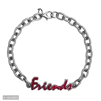 M Men Style Friend Charm Link Chain Bracelet Red Metal Bracelet For Boys And Girls FriendSBr2022221