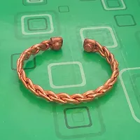 M Men Style Three Tone Twisted Metal Unisex Bangle Cuff Kada Brass Copper Religious Bracelet For Men And Women-thumb3