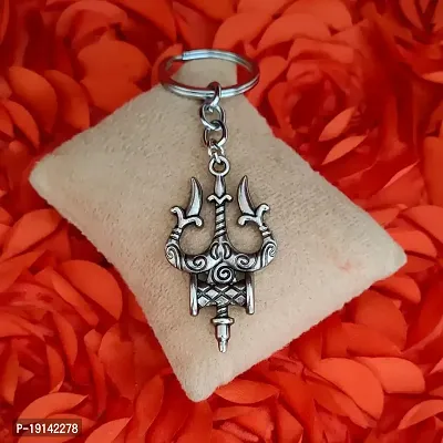 Buy M Men Style Hindu Idol Lord Shiva Trident Trishul Unisex Keychain Keyring Car Bike Home Office Birthday Giftgrey Zinc Metal Religious Keychain For Men And Women Online In India At Discounted