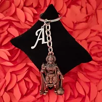 M Men Style Religious Lord Hanuman Pawanputra Bajrang Bali With Initial Letter Alphabet - A Copper Zinc And Metal Keychain For Men And Women SKey2022370-thumb2