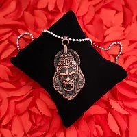 M Men Style God Vishnu avatar Narasimha Lion Head With Ball Chain Connector Copper Zinc Metal Pendant Necklace Chain For Men And Women-thumb3