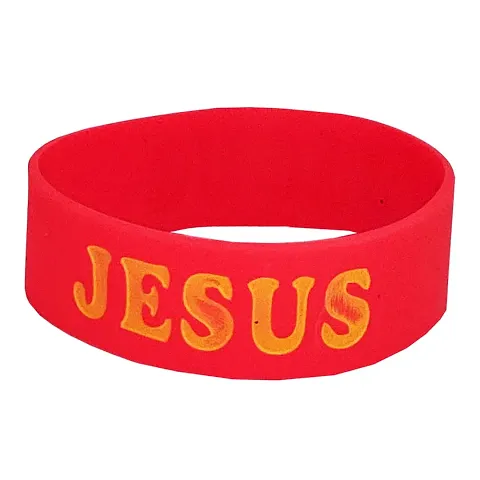 M Men Style Religious Catholic Jewelry Alphabet Jesus Yellow Selecone Bracelet For Men And Women