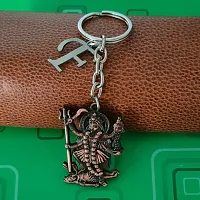 M Men Style Hindu Deity Powerful Mata Goddess Maha Kali Kalika Devi Initial Letter Alphabet - E Copper Zinc And Metal Keychain For Men And Women-thumb3