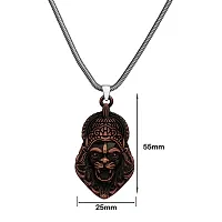 M Men Style God Vishnu avatar Narasimha Lion Head Pendant With Snake Chain Copper Zinc Metal Necklace For Men And Women-thumb1