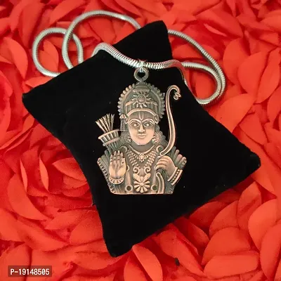 M Men Style God Shree Ram Snake Chain Copper Zinc And Metal Pendant Necklace For Men And women-thumb3