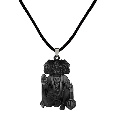 M Men Style Lord Shree Panchmukhi Hanuman Car Bike Home Office Birthday Gift To Friends Grey Zinc And Metal Keychain For Men And Women