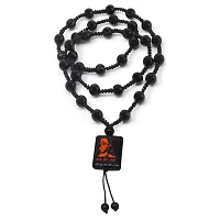 Sullery Religious Jewelry Jai Shree Ram Hanuman Locket with Chain Black Crystal, Cotton Dori Necklace Pendant for Men and Boys-thumb2