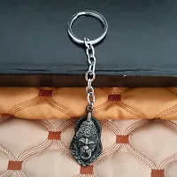 M Men Style God Vishnu avatar Narasimha Lion Head Keyring Car Bike Home Office Birthday Gift To Friends Grey Zinc And Metal Keychain For Men And Women-thumb2