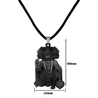 M Men Style Lord Shree Panchmukhi Hanuman With Cotton Dori Grey Zinc And Metal Pendant Necklace For Men And women-thumb1