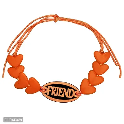 M Men Style Trendy Friendship Day Long Distance Couples Gifts Orenge Plastic Bracelet For Men And Women FriendSBr2022130