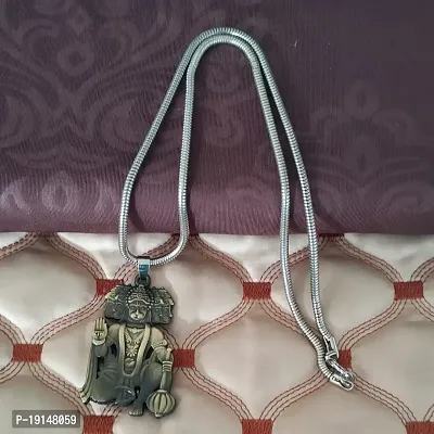 M Men Style Lord Shree Panchmukhi Hanuman Snake Chain Bronze Zinc And Metal Pendant Necklace For Men And women-thumb4