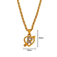 Sullery Alphabet Initial Letter Heart Arrow R Locket Gift for Lover Girlfriend Pendant Necklace for Women and Girl-thumb1