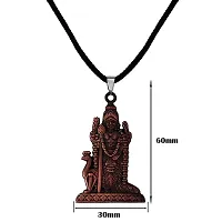 M Men Style South Indian Lord Murugan Kartikeya Skanda Kumara Big Tamil Om VEL Gada With Cotton Dori Copper Zinc And Metal Pendant Necklace For Men And women-thumb1