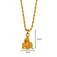 M Men Style Krishna with Kamdhenu Cow Hindu God Religious Spiritual Chain LocketTemple Jewellery Pendant for Unisex-thumb1