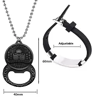 M Men Style Mens Jewllery Tajmahal Bottle Opener Mohammad Bracelet Metal Stainless Steel Combo Set For Men SComboa7-thumb1