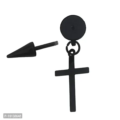 Sullery Religious Jesus Cross Stud Earring 01 Stud Earrings For Men And Women-thumb2