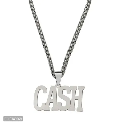 M Men Style Personalised Cash Locket Bikers Jewelry Box Chain Silver Stainless Steel Pendant Necklace For Men And Women LCPna303