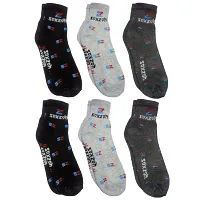 CLOTH KING Presents Soft Cotton Cusion High Ankle Length Socks Athletic Socks Sports Socks With Terry Fabric Smooth Touch For All Seasons (Pack Of 6).-thumb2