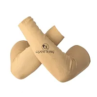 CLOTH KING Presents Mens And Womens Hand Protection Arm Tube Gloves Hand Gloves Sports Tube Hand Long Gloves Summer Gloves For Driving (Pack Of 3). (Free-Size, Beige)-thumb1