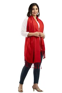 CLOTH KING Presents Girls Womens Viscose Stole Fancy Stole 3D Print Stole Womens Stole Scarves Shawl Wrap For Girls And Womens (Pack Of 1). (Free Size, Red)-thumb2