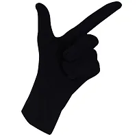 CLOTH KING Presents Mens and Womens Cotton Hand Protection Short Gloves Summer Gloves Reusable Cotton Full Finger Gloves Activa Riding Gloves for Driving Or Sports (Pack of 3). (Free-Size, Black)-thumb2