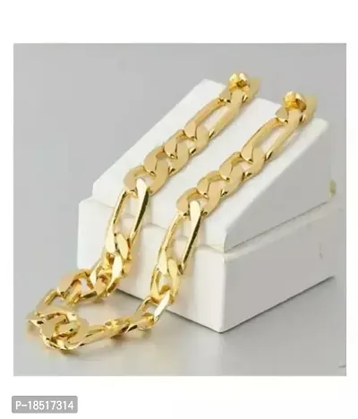 Stylish Fancy Designer Brass Golden Chain For Men-thumb0