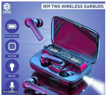 Stylish Purple In-ear Bluetooth Wireless Headsets With Microphone-thumb0