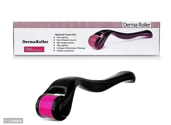 Derma Roller with 540 Titanium Alloy Micro Needles | Hair And Beard Regrowth | Reduces Hair Fall Stimulates Hair-thumb0