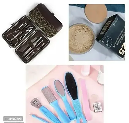 Combo of Menicure kit +Pedicure kit+Loose powder