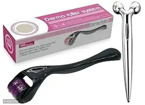 Beauty Derma Roller for Hair Growth and 3D Manual Roller for Face Lift and Skin Tightening