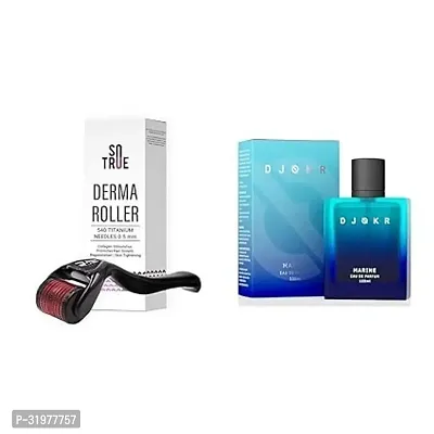 Derma Roller And Djokr Marine Perfume For Men 100 ml