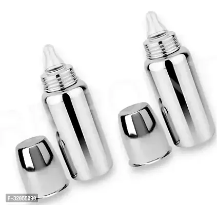 Stainless Steel Born Baby Feeding Bottle Pack Of 2-thumb0