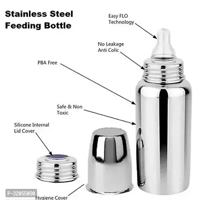 Stainless Steel Born Baby Feeding Bottle Pack Of 2-thumb2