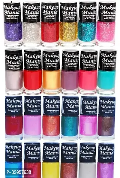 Exclusive Multicolor Nail Polish Set of 24 Pcs-thumb0